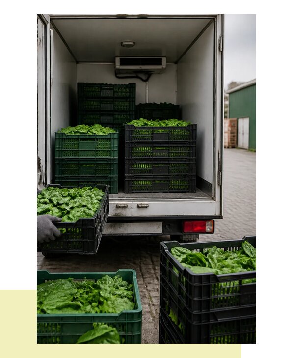 Перевозка шпината в Полысаево с сохранением свежести продукции